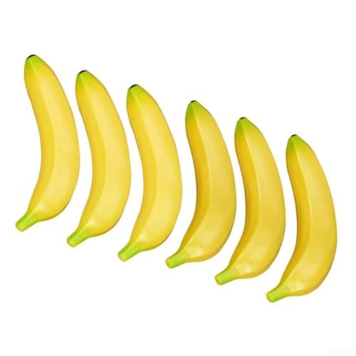 Set mit 6 künstlichen Bananen aus Schaumstoff, ideal für Heimdekoration und Fotografie Set mit 6 künstlichen Bananen aus Schaumstoff, ideal für Heimdekoration und Fotografie von FUBESK