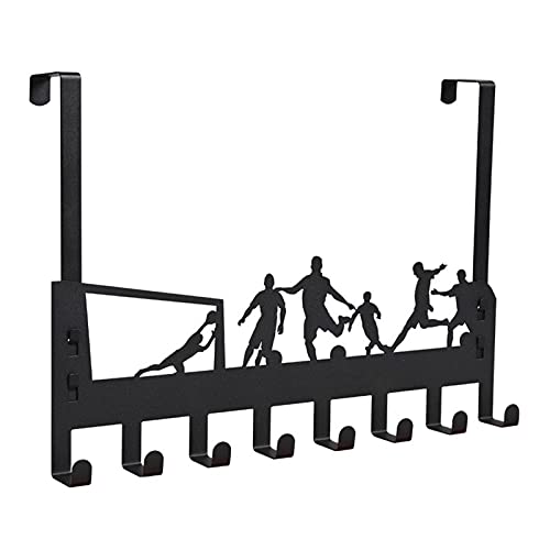 Türhaken, Türgarderobe Zum Einhängen Mit 8 Haken, Kleiderhaken über Tür Ohne Bohren, Wand Bad Handtuchhaken, 40 * 27,7 * 4,7 cm Türhaken Für Die Rückseite (A) (B) von FUFRE