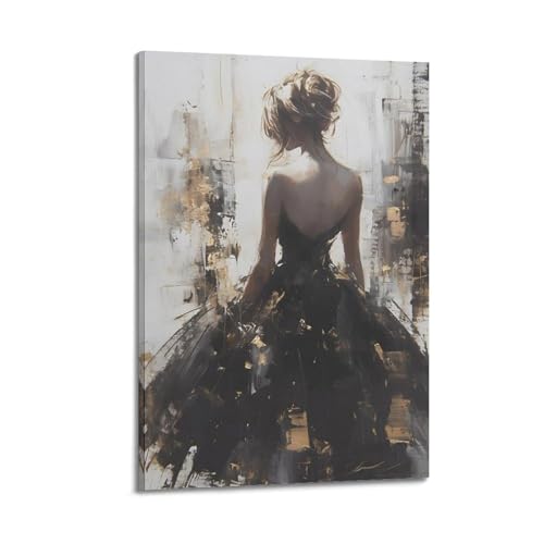 FUWKKZM Abstraktes Ölgemälde einer Frau, Poster, dekoratives Gemälde, Leinwand, Wandkunst, Wohnzimmer, Poster, Schlafzimmer, Gemälde, Rahmen-Stil, 50 x 75 cm FUWKKZM Abstraktes Ölgemälde einer Frau, Poster, dekoratives Gemälde, Leinwand, Wandkunst, Wohnzimmer, Poster, Schlafzimmer, Gemälde, Rahmen-Stil, 50 x 75 cm von FUWKKZM