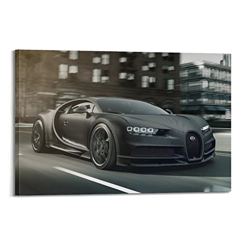 Rennauto-Poster für Bugatti Chiron Noire Coupe Supercar Hypercar Poster dekorative Malerei Leinwand Wandposter und Kunstbild Druck Moderne Familie Schlafzimmer Dekor Poster 30 x 45 cm von FYGE