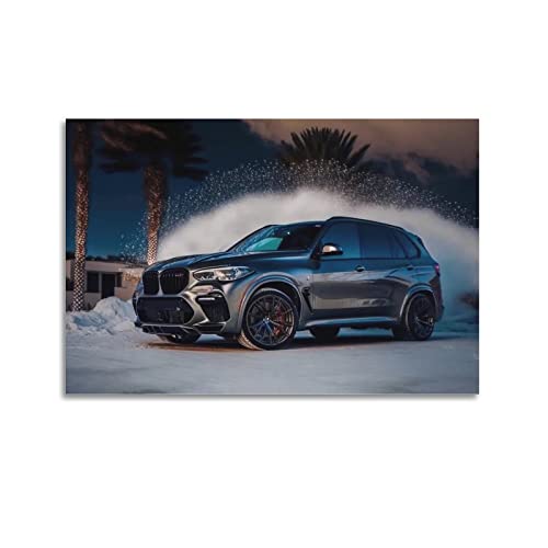 Sportauto-Poster für BMW X5 M F95 Suv Racing Car Super Car Poster Dekorative Malerei Leinwand Wandposter und Kunstbild Druck Moderne Familie Schlafzimmer Dekor Poster 40 x 60 cm von FYGE