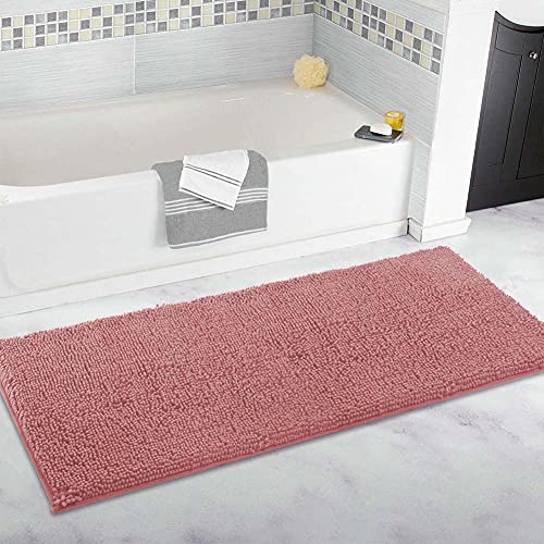 Extra großer Badezimmerteppich, lang, 40 x 180 cm, ultraweiche Chenille-Teppiche, rutschfest und wasserabsorbierend, Badewannenbodenmatte für Badezimmer, Schlafzimmer, Küche von FYUN