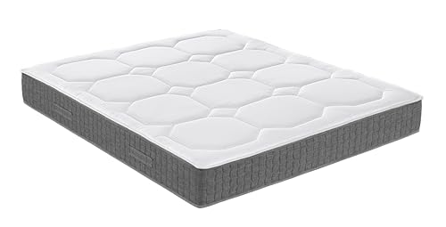 Fabe | Dry Comfort Topper mit Besonderheiten der Formgedächtnis, Doppel-Topper, Baumwoll-Strick Wabe und Tencel™ Garn, mit Kapuze, hypoallergen und genau, 160 x 195 x 4,5 cm von Fabe