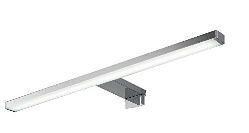 FACKELMANN LED-Aufsatzleuchte/Maße (B x H x T): ca. 50 x 4 x 12,5 cm/hochwertige LED-Leuchte fürs Badezimmer/Spiegelleuchte für einen Badschrank/Farbe: Silber/Energieeffizienzklasse A+++ von FACKELMANN