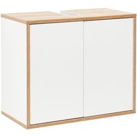 FACKELMANN Waschbeckenunterschrank FINN / Badschrank mit Push-to-Open / Maße (B x H x T): ca. 60 x 50 x 30,5 cm / Schrank fürs Bad mit 2 Türen / von Fackelmann