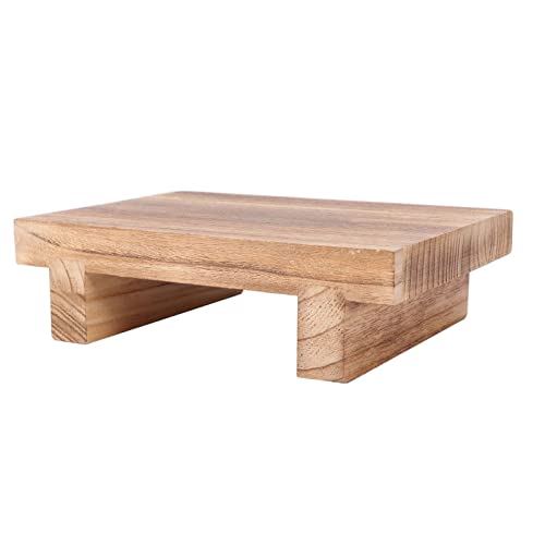 Facynde Holz Tritthocker für Nachttisch, Massivholz Tragbarer Nachttisch, Vintage Holz Nachttisch Tritthocker für Kinder und Erwachsene von Facynde