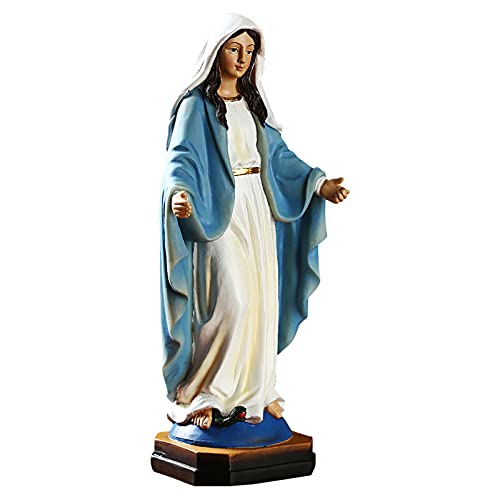 Jungfrau Maria Statue Heilige Maria Figur Deko Figur Mutter Gottes Maria Lourdes - Kunstharz, 22,4x7,1cm Skulptur von Facynde