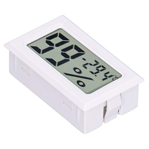 Fafeicy Digitales Temperaturmessgerät, ABS-Umgebungsthermometer für Smart Home, -50-110 ° C Temperaturmessung mit Hintergrundfarbzone, FY11001(Weiß), Thermostat von Fafeicy
