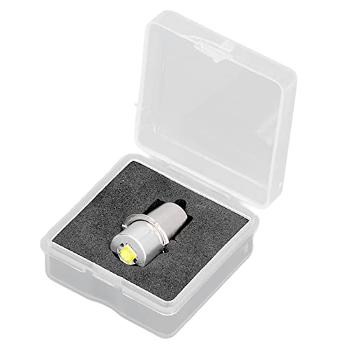 Fafeicy Taschenlampe Ersatzbirne, 23 X 9,2 Mm / 0,9 X 0,4 Zoll LED-Birne aus Aluminiumlegierung, mit Weißlicht Hoher Helligkeit, 4,5 V 3 W, Lampenhalter von Fafeicy