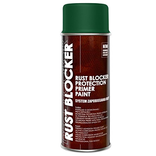 Fahrzeugteile Hoffmann 1 Stück 400 ml Rust Blocker 4in1 Metallschutzlack Rost Stop Lack grün matt RAL 6005 18400 von Fahrzeugteile Hoffmann