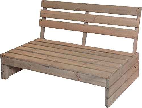 Fair-Shopping Gartenbank Holzbank Sitzbank Palettenbank Bank Holz 120x93x76cm 5520 von Fair-Shopping