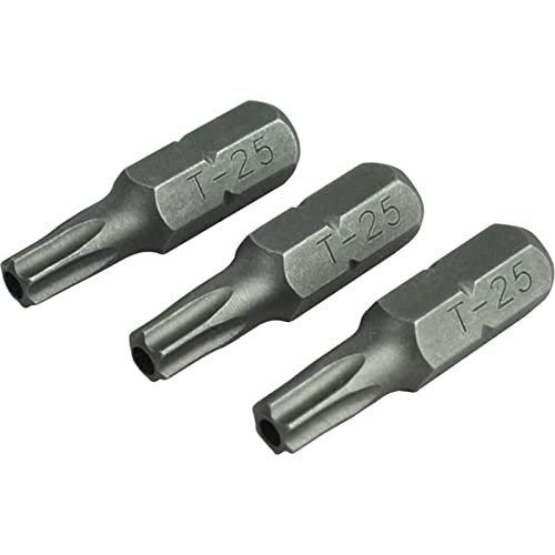 Security S2 Grade Steel Screwdriver Bits T25S x 25mm (Pack 3) von Faithfull