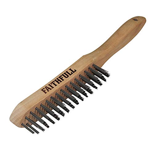 Faithfull Wire Grill Brush Barbecue Cleaner Bristles Scraper With Wooden Handle von Faithfull