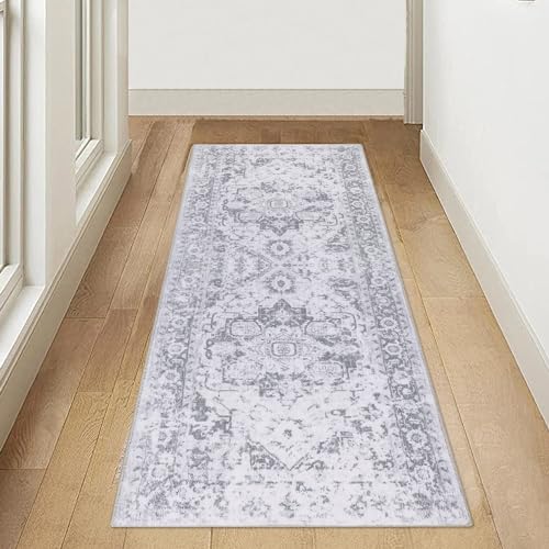 Famibay Teppich Läufer Flur rutschfest 65x180cm Teppichläufer Flur Waschbar Küchenläufer Teppich Läufer Lang Teppich Flur Flauschig für Eingang Flur Küche Schlafzimmer Wohnzimmer von Famibay