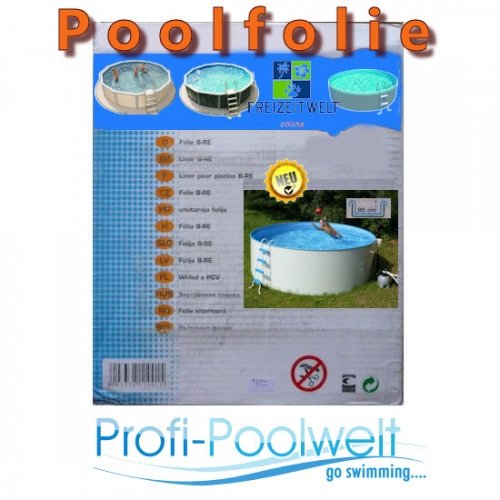 Poolfolie 540 - 550 x 360 x 120 cm für ovale Pools Stärke: 0,4mm Produktname von Family Pool