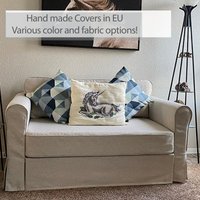 Hagalund 2-Sitzer Bettbezug Sofabezug Handgefertigt Mit Mehreren Farb- Und Stoffoptionen - Passgenau Für Die Ikea Haglund Couch von FamilyCoverLab