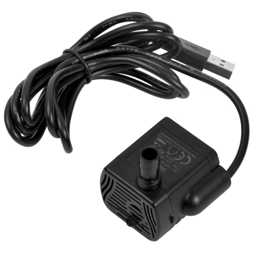 Bürstenlose Wasserpumpe Klein, Aquarium Pumpe Mini Usb, Leise Tauchpumpe Pumpe (DC 3,5-9V 1-3W 200L/H), Wasserzirkulation Tauchpumpe für Aquarium, Teich, Garten, Brunnen, Hydroponiksystem von Fangehong