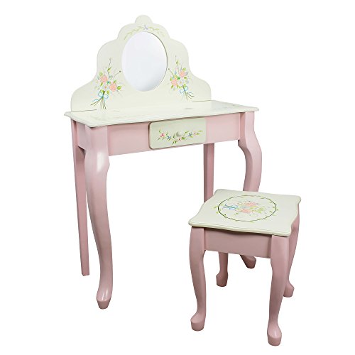 Fantasy Fields Bouquet Kids Holz-Schminktisch und Hocker Spiegel W-5700AR von Fantasy Fields