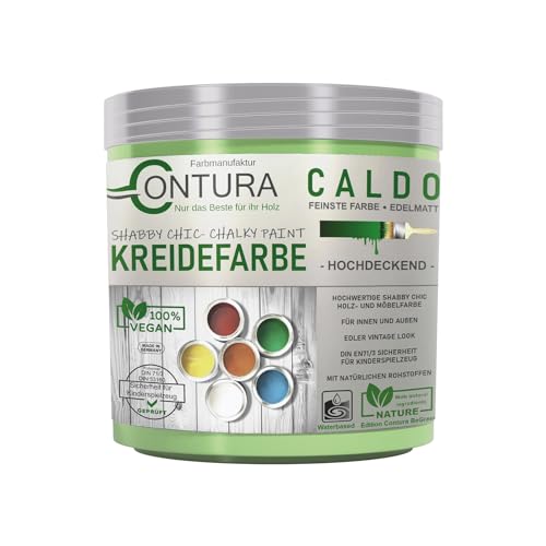 Contura BeGreen 250ml. Kreidefarbe Shabby Chic Möbellack Lack Möbel Farbe Holzlack Natur (33 Venice Green) von Farbmanufaktur CONTURA Nur das Beste für ihr Holz