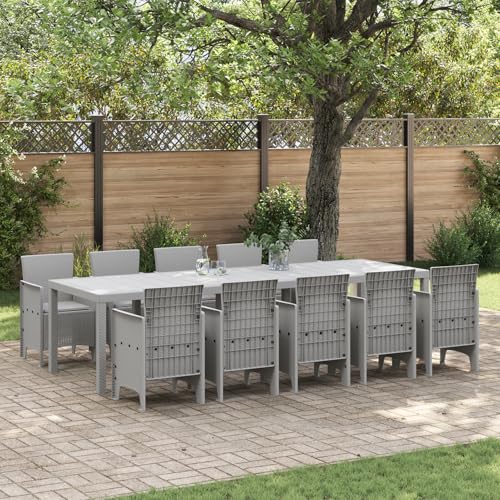 Fasba 11-teilige Garten Esstisch Set mit Kissen Hellgrau Poly Rattan, Gartengarnitur Sitzgarnitur Loungemöbel Set for Loungebereich Terrasse Hotel3378769 Fasba 11-teilige Garten Esstisch Set mit Kissen Hellgrau Poly Rattan, Gartengarnitur Sitzgarnitur Loungemöbel Set for Loungebereich Terrasse Hotel3378769 von Fasba