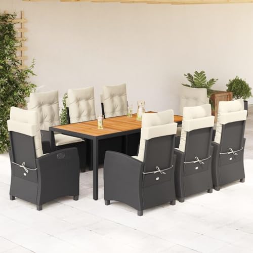 Fasba 9-TLG. Garten-Essgruppe mit Kissen Schwarz Poly Rattan, Gartengarnitur Sitzgarnitur Loungemöbel Set for Loungebereich Terrasse Hotel3212660 Fasba 9-TLG. Garten-Essgruppe mit Kissen Schwarz Poly Rattan, Gartengarnitur Sitzgarnitur Loungemöbel Set for Loungebereich Terrasse Hotel3212660 von Fasba