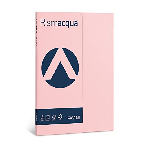 Favini Rismacqua Small Inkjet-Papier A4 (210 x 297 mm), Rosa von Favini