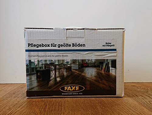 FAXE Pflegebox mit Pflegeöl Plus natur für natur geölte Holzböden von FAXE