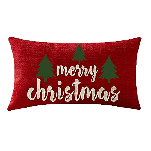 FeiliandaJJ Pillowcase Christmas Kissenhülle Kopfkissenbezug Rechteckig Weihnachten Deko Kissenbezug Super weich Sofakissen für Wohnzimmer Sofa Bed Home,30x50cm (B-94) von FeiliandaJJ(TM)