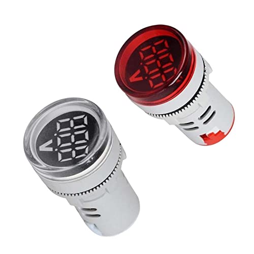 2x Voltmeter 12 500V Voltmeter Power Monitor LED Anzeige 2x Voltmeter 12 500V Voltmeter Power Monitor LED Anzeige von Fenteer
