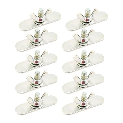 Fenteer 10 x Schmetterlingsförmige Schrauben für -Fensterdichtungssatz, Schiebe-Entlüftungssatz, Teilezubehör, nahtlose Ersatzschrauben und Muttern Fenteer 10 x Schmetterlingsförmige Schrauben für -Fensterdichtungssatz, Schiebe-Entlüftungssatz, Teilezubehör, nahtlose Ersatzschrauben und Muttern von Fenteer