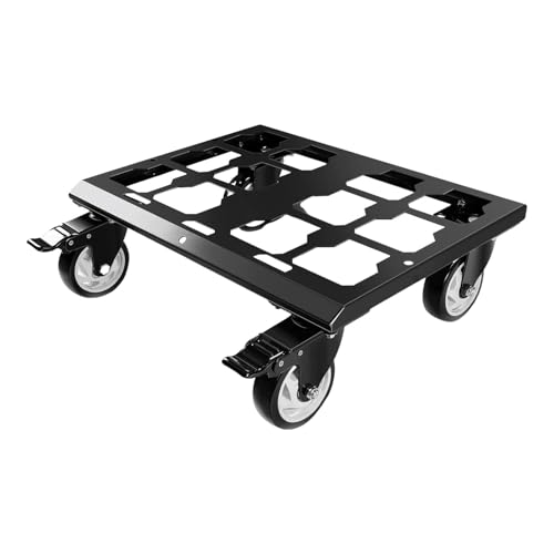 Fenteer 4-Rad-Möbelwagen, Gerätetransporter, Werkzeugtransporter, Karbonstahl, robuster Werkzeugwagen für schwere Möbel und Geräte Fenteer 4-Rad-Möbelwagen, Gerätetransporter, Werkzeugtransporter, Karbonstahl, robuster Werkzeugwagen für schwere Möbel und Geräte von Fenteer