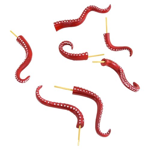 Fenteer 7 Stück Seeungeheuerpfähle, dekorative Ornamente, einsätze für Gartenwege, Zäune, Blumenstrauß, Rot Fenteer 7 Stück Seeungeheuerpfähle, dekorative Ornamente, einsätze für Gartenwege, Zäune, Blumenstrauß, Rot von Fenteer