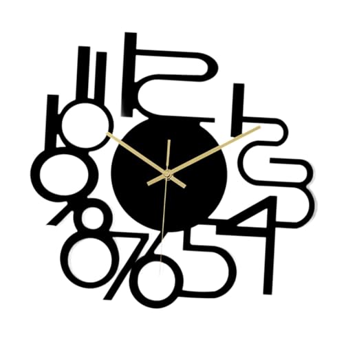 Fenteer Acryl Wanduhr Wanddekoration Kunst bastelt stille hängende Ornamente Dekorative Uhr für Hotel Schlafzimmer Innenraumstudienzimmer Küche Küche Fenteer Acryl Wanduhr Wanddekoration Kunst bastelt stille hängende Ornamente Dekorative Uhr für Hotel Schlafzimmer Innenraumstudienzimmer Küche Küche von Fenteer