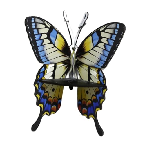 Fenteer Eckregal mit Schmetterlingsmotiv, Aufbewahrungsregal, Ornament, rustikales Eckregal für die, Ausstellungsständer, schwebendes Regal für den, Stil c von Fenteer