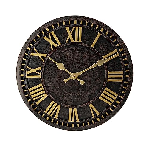 Fenteer Outdoor-Uhr, Uhr, wasserdicht, Veranda, Hinterhof, Bauernhaus, Badezimmer, Zaun, einseitig, für Zuhause, Pool, Terrasse, 30,5 cm, Fenteer Outdoor-Uhr, Uhr, wasserdicht, Veranda, Hinterhof, Bauernhaus, Badezimmer, Zaun, einseitig, für Zuhause, Pool, Terrasse, 30,5 cm, von Fenteer