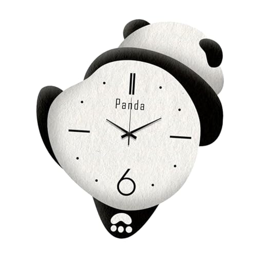 Fenteer Panda Decor Stille Wanduhr, dekorative Uhr, Hausdekoration, schwingende Beine hin und her, bezaubernd für die Küche, vielseitig einsetzbar, 30cmx25cm Fenteer Panda Decor Stille Wanduhr, dekorative Uhr, Hausdekoration, schwingende Beine hin und her, bezaubernd für die Küche, vielseitig einsetzbar, 30cmx25cm von Fenteer