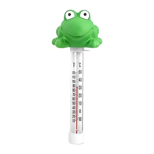 Fenteer Schwimmendes Pool-Thermometer „Frosch“ mit Schnur, leicht ablesbares Wasserthermometer für Babybadewanne, Angelteich, Dusche, Planschbecken Fenteer Schwimmendes Pool-Thermometer „Frosch“ mit Schnur, leicht ablesbares Wasserthermometer für Babybadewanne, Angelteich, Dusche, Planschbecken von Fenteer