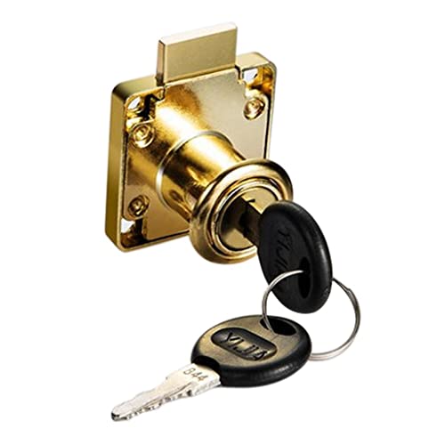 Fenteer aus aus Schreibtisch Schrankschloss Briefkastenschloss, 22mm/32mm, Gold 22mm Fenteer aus aus Schreibtisch Schrankschloss Briefkastenschloss, 22mm/32mm, Gold 22mm von Fenteer