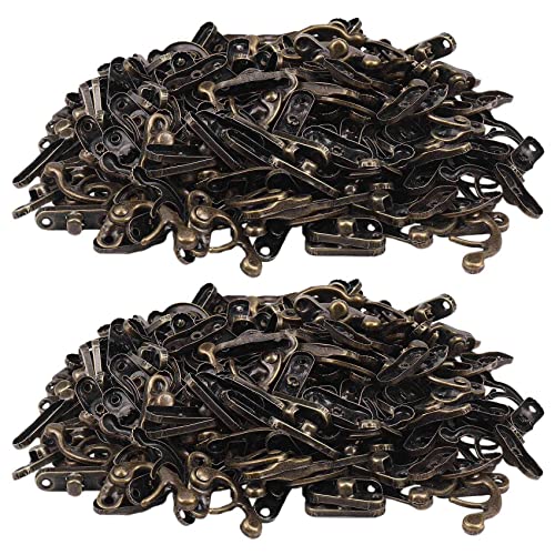 Feriany 200PCS Vintage Metall Hardware Möbel Holzkiste Leder Tasche Hardware Dekorative Riegel Verschlüsse Schloss Vorhängeschloss Haspe von Feriany