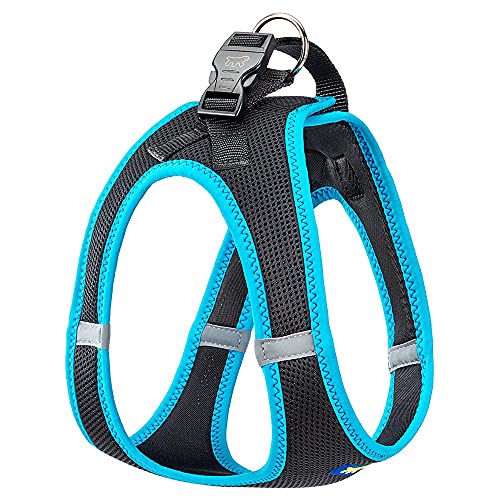 Ferplast Hundegeschirr Grosse Hunde Kaori L, atmungsaktives Hundegeschirr, gepolstert und verstellbar, leicht zu tragen, reflektierende Kanten, Brustumfang 48–54 cm. Blau Ferplast Hundegeschirr Grosse Hunde Kaori L, atmungsaktives Hundegeschirr, gepolstert und verstellbar, leicht zu tragen, reflektierende Kanten, Brustumfang 48–54 cm. Blau von Ferplast