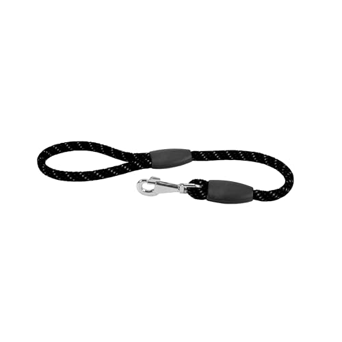 Ferplast Hundeleine Sport Reflex Robuste Reflektierende Hundeleine aus weichem Nylon mit Metallkarabiner, Griff für sichere Kontrolle, Länge 60 cm, Schwarz Ferplast Hundeleine Sport Reflex Robuste Reflektierende Hundeleine aus weichem Nylon mit Metallkarabiner, Griff für sichere Kontrolle, Länge 60 cm, Schwarz von Ferplast