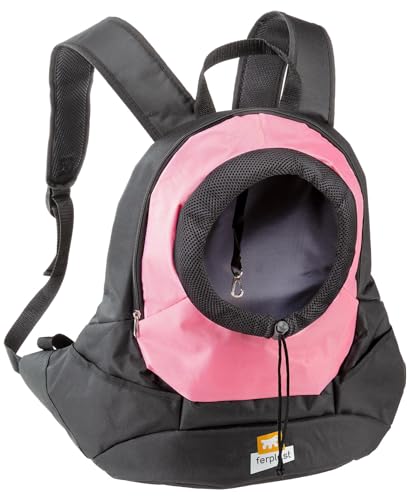 Ferplast Hunderucksack KANGOO, Katzentrucksack, Hundetasche, weite Öffnung, Sicherheitsgurt, verstellbare Gurte, max. 8 kg, 41,5 x 20 x 43H cm, Rosa Ferplast Hunderucksack KANGOO, Katzentrucksack, Hundetasche, weite Öffnung, Sicherheitsgurt, verstellbare Gurte, max. 8 kg, 41,5 x 20 x 43H cm, Rosa von Ferplast