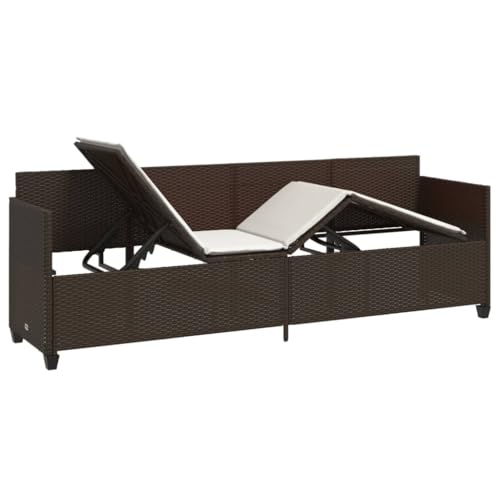 Festnight Gartensofa mit Liegefunktion Rattan Sofa 3 Sitzer Balkon Liegesofa Sonnenliege Gartenliege Verstellbar Rattansofa Lounge Sofa Liege Outdoor mit Schlaffunktion Balkonmöbel Bank Festnight Gartensofa mit Liegefunktion Rattan Sofa 3 Sitzer Balkon Liegesofa Sonnenliege Gartenliege Verstellbar Rattansofa Lounge Sofa Liege Outdoor mit Schlaffunktion Balkonmöbel Bank von Festnight