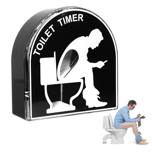 Figarge Sanduhr Toilette Timer，Kreative Toilette Hocker Sanduhr，Home dekorative Timeruhr Lustige Geschenke für Männer Kumpel Ehemann Papa (Männer) von Figarge