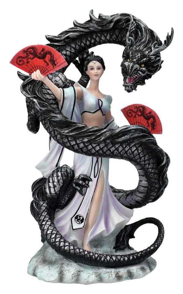 Figuren Shop GmbH Dekofigur Anne Stokes Figur - Dragon Dancer - Drachenfigur Dekoration Dekofigur von Figuren Shop GmbH