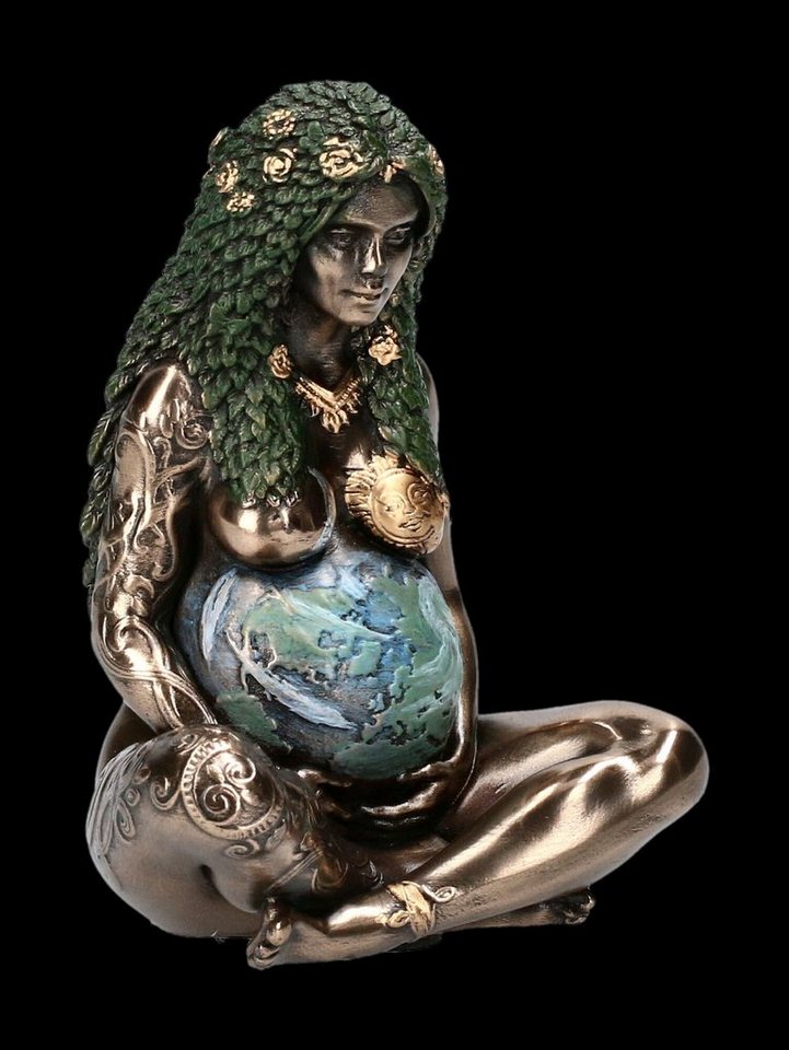 Figuren Shop GmbH Dekofigur Himmlische Gaia Figur - Mutter Erde - klein bronziert - Nemesis Now Dekofigur von Figuren Shop GmbH