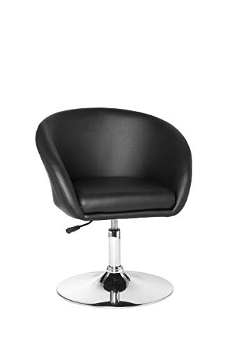 FineBuy Design Relaxsessel SV39213 Loungesessel Kunstleder Cocktailsessel, Sessel Drehbar, Esszimmerstuhl 120 kg, Clubsessel Leder-Optik, Drehstuhl Modern, Loungesessel Wartezimmerstuhl von FineBuy Möbel zum Wohlfühlen