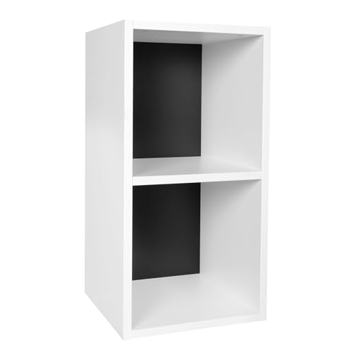 FineBuy Standregal Holz 30x60x30 cm Modern Regal Klein, Wandregal Ablageregal Schmal, Kleines Bücherregal 2 Ablagefächer, Schmales Design Holzregal Nischenregal von FineBuy Möbel zum Wohlfühlen