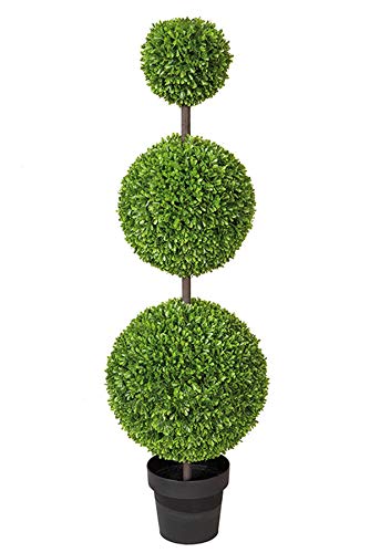 Fink - Buchsbaum, Kunstblume - Kunstfasern, Kunststoff - Farbe: grün - Maße (ØxH): 30 x 120 cm von Fink
