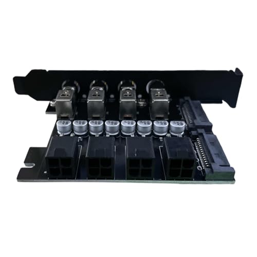 Fiorky Energiespar-Controller, Dual-Channel-Festplatte, PCI-Erweiterungskarte, 4-Bit-freie PCI-Bit-Erweiterung mit SATA-Kabel, PCI-Erweiterungskarte von Fiorky